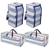 VENO front view of four sealed heavy duty moving bags showing durability benefit