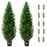 VEVOR front view showing two potted cedar trees, adds instant curb appeal