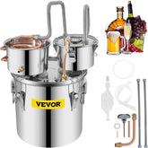 VEVOR still front view showing compact stainless steel design and reliable performance