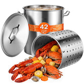 VEVOR stockpot front view showing large capacity and sturdy build