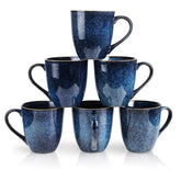 vicrays blue mugs front view showing set and glossy finish benefit durable style