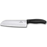 Victorinox Santoku front view showing full blade and balanced profile benefit