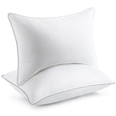 viewstar front packaging pair showing clean white pillows and benefit of hotel feel