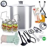 Vigamimn canning pot front view showing size and sturdy handles for safe lifting