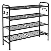VILICK front view showing full 4-tier storage and organized shoes benefit tidy entryway