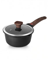 Vinchef saucepan front view showing compact 2QT size and lid, ideal for small meals