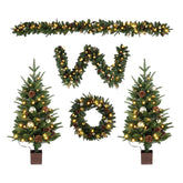 VINGLI two entrance trees front view adding welcoming glow