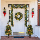 VINGLI front view of entire 5-piece set showing cohesive holiday display benefit