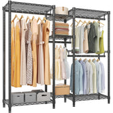 VIPEK rack front view showing full three-row storage and easy organization