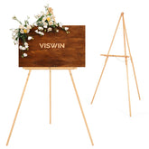 VISWIN front view easel displaying a welcome sign with clean presentation benefit