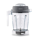 Vitamix container front view showing clear Tritan and capacity benefit