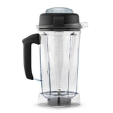 Vitamix 64 oz Classic container front view showing measurements and handle for accurate pouring