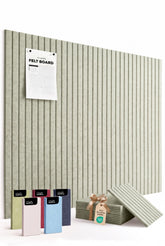 VIVELDA front view of full 48x36 sage board showing sleek slatted design and clean look
