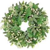 Vlorart front door wreath adding welcoming curb appeal
