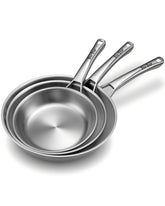 VocVoi frying pans front packaging showing full 3-piece set and benefits
