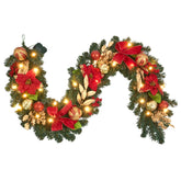 Vofuly garland front view showing full length and warm LED glow