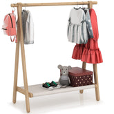 VOGUSLAND front view showing full assembled rack and neat clothes