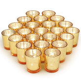 Volens gold votive front view showing 72-piece set and coordinated styling benefit