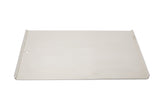 Vollrath front view of 17x14 cookie sheet showing sturdy construction and even surface