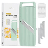 Vollum front packaging showing compact mandoline for fast prep