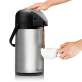 VONDIOR carafe front view showing sleek stainless design and capacity benefit