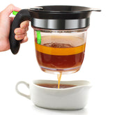 VONDIOR front view of 4-cup fat separator showing clear body and handle, easy monitoring