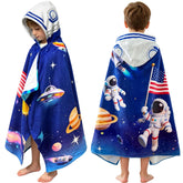 VOOVA & MOVAS front view of hooded towel showing full coverage and design benefit