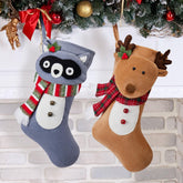 VOREFF front view of two stockings showing size and matching design benefit display