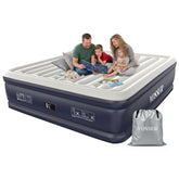 VOSSER king air mattress front view showing full raised profile and stable sleep surface for comfort