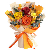 Vrioca front packaging showing elegant gift box that protects and presents bouquet