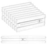 Vtopmart clear dividers front view showing full 8-pack benefit of versatile organization