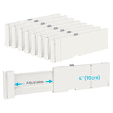 Vtopmart front pack showing eight expandable drawer dividers and benefits