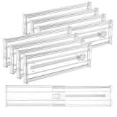 Vtopmart front view of 8-pack dividers showing compact packaging and capacity