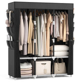 VTRIN front view fully assembled showing organized clothes and space-saving benefit