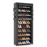 VTRIN front view of tall shoe rack showing space-saving capacity