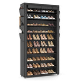 VTRIN front view of tall shoe rack showing large organized capacity