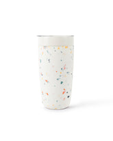 W&P Porter front view cream terrazzo showing sleek insulated design and visual appeal