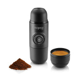 WACACO Minipresso GR front view showing compact design and portability benefit