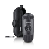 WACACO Nanopresso front view showing compact design and robust finish for travel convenience