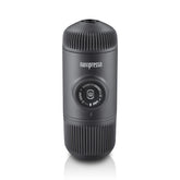 WACACO Nanopresso front view showing compact portable design and travel readiness
