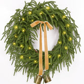 Waipfaru front door wreath showing warm welcome and curb appeal