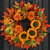 Waipfaru front door wreath adding warm welcome curb appeal