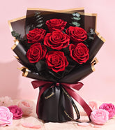 Waipfaru bouquet front packaging showing elegant presentation and gift readiness