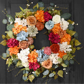 Waipfaru front view 26-inch wreath adds instant curb appeal