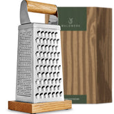 WALDWERK front view with oak base showing stable grating surface and clean design