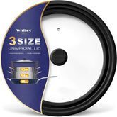 Walfos front view tempered glass lid showing clear visibility and durable build