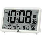 WallarGe front view showing large digits and date for quick room readability