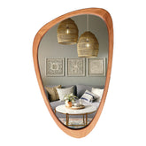 WallBeyond asymmetrical mirror front view showing sculptural art-like design and brightness