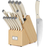 WANGMAZI front view showing full knife block set, organized and ready