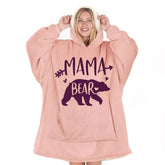 Warmstorey mama bear front view showing pink design and roomy fit